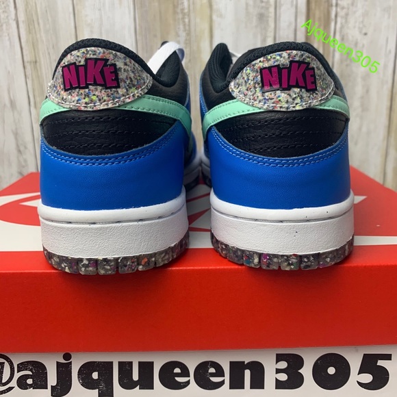 Nike Dunk Low Blue Black Mint GS BOUTIQUE - Picture 5 of 7